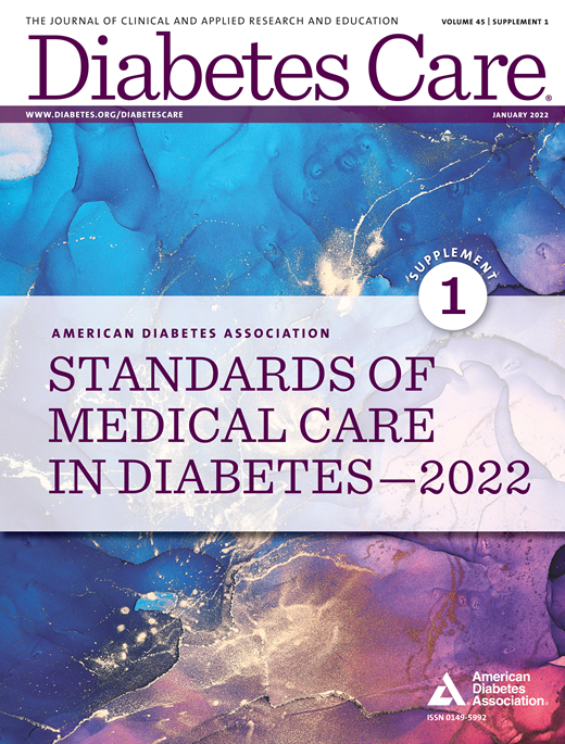 Standards of Medical Care in Diabetes 2022